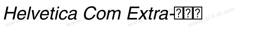 Helvetica Com Extra字体转换